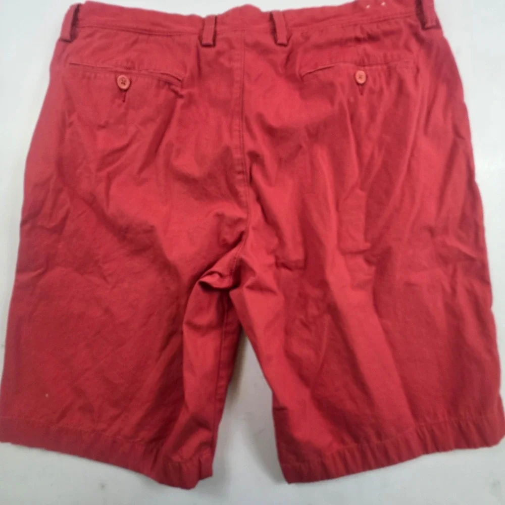 J.Crew Chino Shorts Mens 35 Red Classic Fit Preppy Style Cotton Summer Fashion
